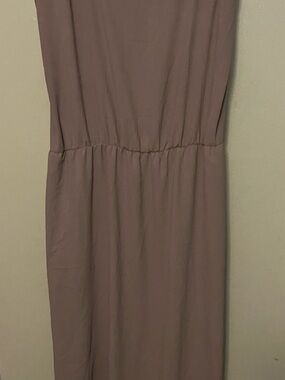 Chic Soul Mauve Tan Maxi Dress